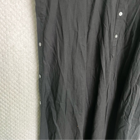 J. Jill Womens Dress Gray Linen Blend Side Buttons with Slits Sz Large Tall NWT - Picture 9 of 13